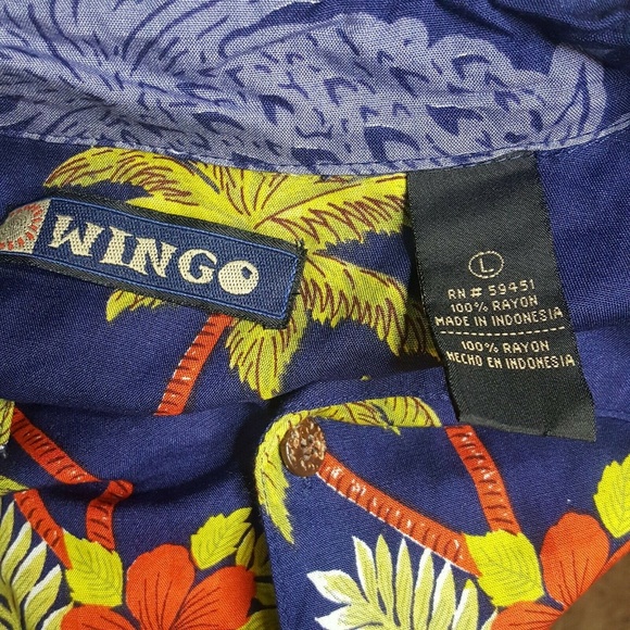 Hawaiian Aloha Pineapple Shirt Button Front L - Picture 7 of 7